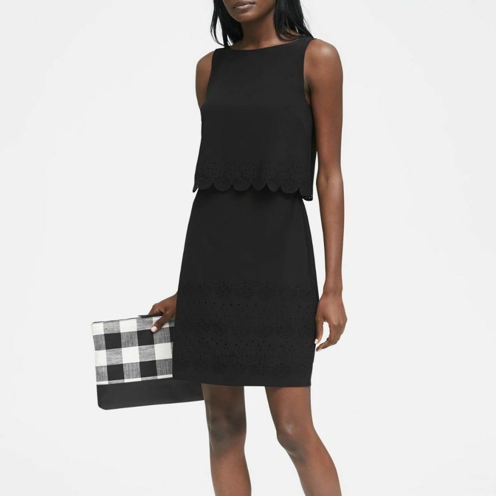 Banana Republic Life in Motion Dress Laser Cut 6